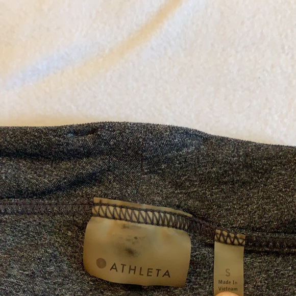 Athleta Gray Heathered wide leg cargo pant Small - Picture 4 of 9
